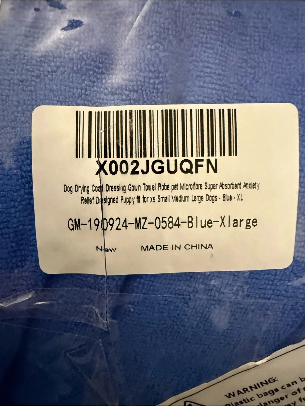 Blue Dog Hoodie Coat with Pocket - Brand: